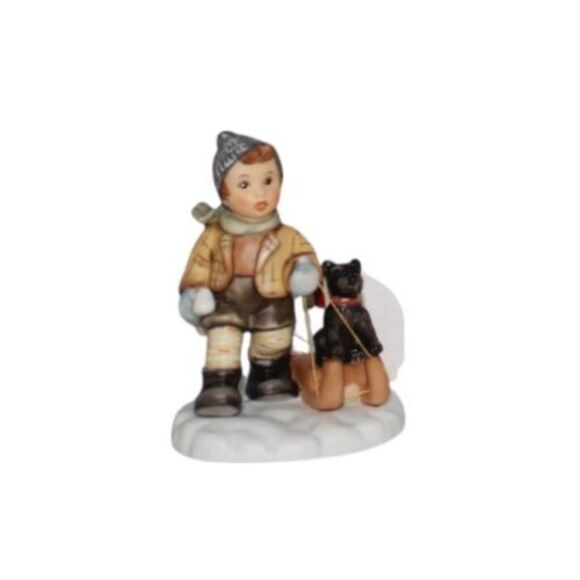 Goebel Hummel "Off We Go" Porcelain Figurine Original Box COA - Picture 2 of 8